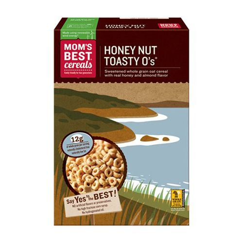 REAL HONEY NUT TOASTY O'S SWEETENED WHOLE GRAIN OAT CEREAL, HONEY NUT