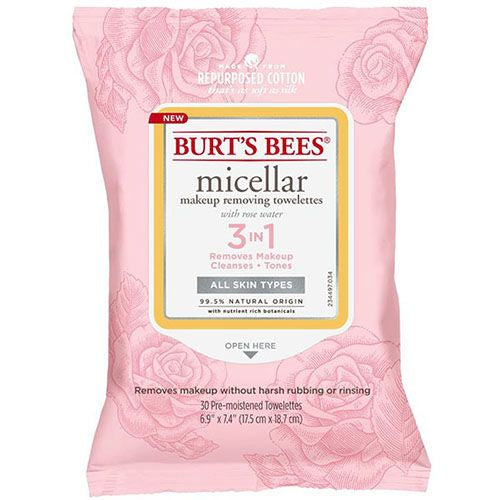 Burts Bees, Micellar Makeup Remover Rose - 30 Ct