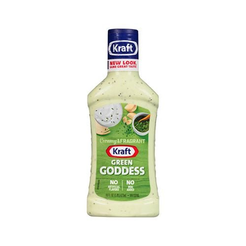 Kraft Green Goddess Dressing, 16 fl oz Bottle