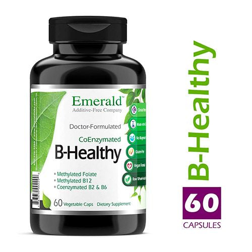Emerald Labs B-Healthy with Biotin  Vitamin B12 to Support Energy and Immune Health and Support a Decrease Stress and Fatigue - 60 Vegetable Capsules