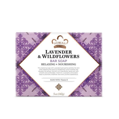 Nubian Heritage Lavender & Wildflowers Bar Soap 5 oz