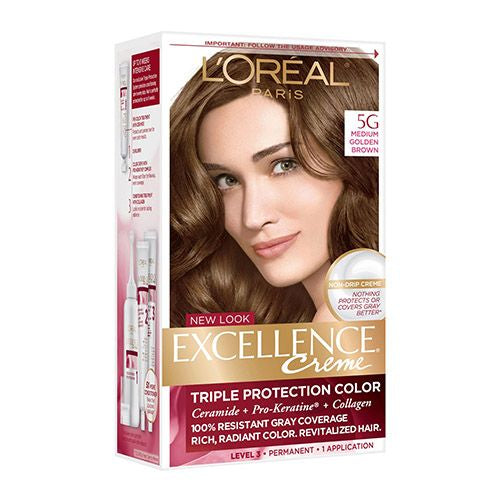 L Oreal Paris Excellence Creme Permanent Hair Color  5G Medium Golden Brown