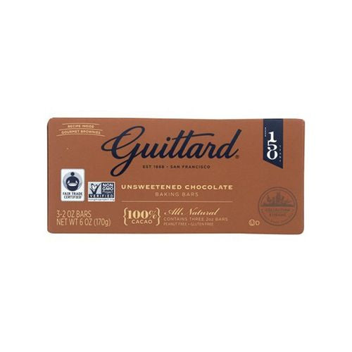 Guittard, Choc 100% Unswtnd - 6oz