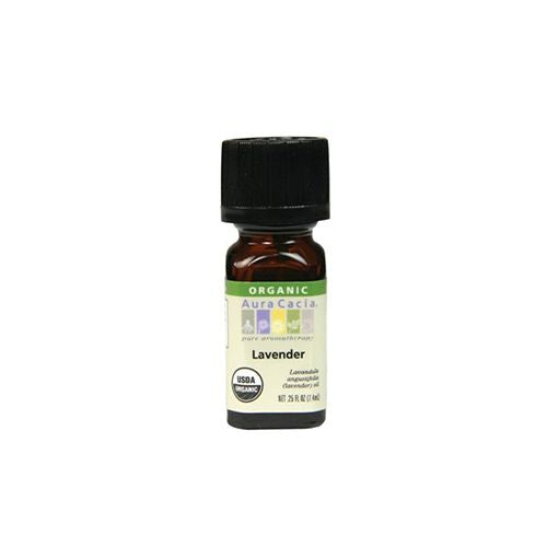 Aura Cacia Organic Essential Oil Lavender 0.25 fl oz Liq