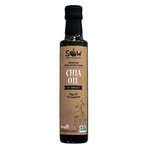 Sow: Chia Oil First Cold Pressed  8.45 Fl Oz