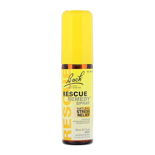 Bach RESCUE REMEDY Spray 20mL  Natural Stress Relief  Homeopathic Flower Remedy  Vegan  Gluten and Sugar-Free  Non-Habit Forming