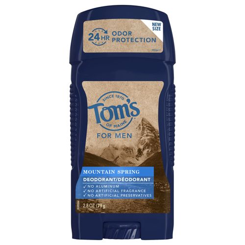 Tom s of Maine Natural Deodorant For Men  Mountain Spring  2.8 Oz.