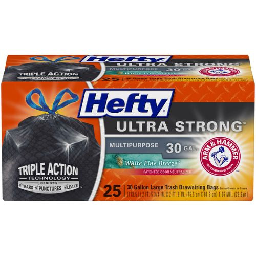 Hefty Ultra Strong Large White Pine Breeze Trash Bags