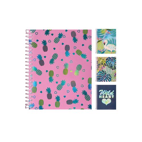Uptown Girl 1-Subject Wirebound Notebook  80 Sheets  Perforated  Wide Rule  10.5 x 8 Inches  1 Notebook  Cover Color May Vary (12250)