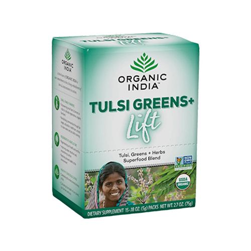 Organic India  Tulsi Greens  Lift  Superfood Blend  15 Packs  0 18 oz  5 g  Each