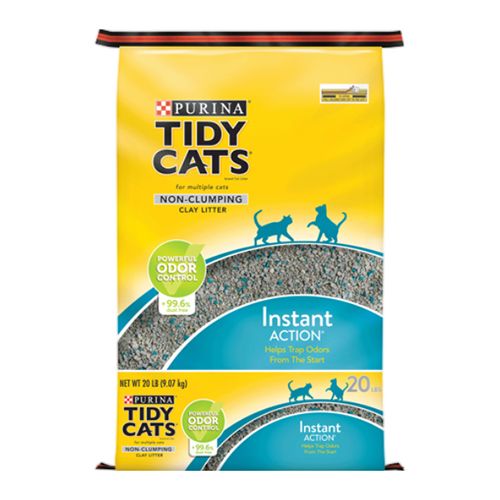 Purina Tidy Cats Non Clumping Cat Litter  Instant Action Low Tracking Cat Litter  20 lb. Bag