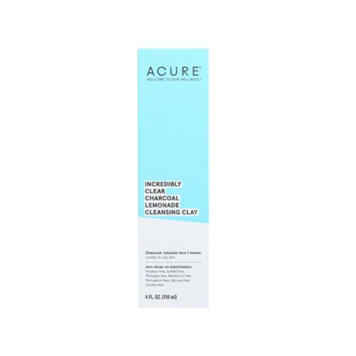 Acure Incredibly Clear Charcoal Lemonade Cleansing Clay - 4 fl oz