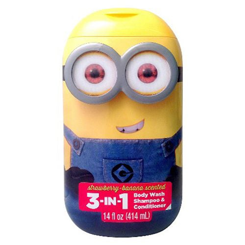 Despicable Me 3-in-1 Body Wash Shampoo & Conditioner Watermelon or Citrus Scented  14.0 FL OZ