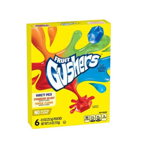 Gushers Strawberry Splash and Tropical Flavored 6 Count