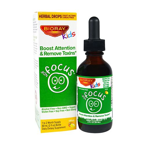 Kids  NDF Focus  Citrus  2 fl oz (60 ml)  Bioray Inc.