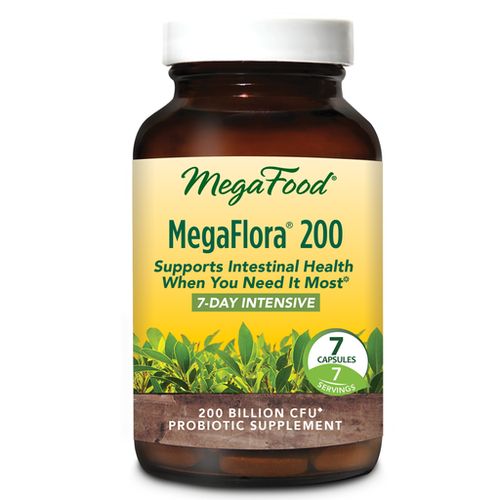 MegaFood  MegaFlora 200  7-Day Intensive Probiotic Supplement with 200 Billion CFU  7 servings (7 capsules)