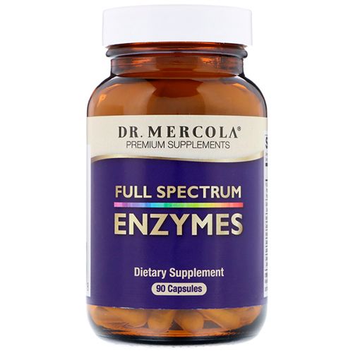 Dr. Mercola  Full Spectrum Enzymes Dietary Supplement  30 Servings (90 Capsules)