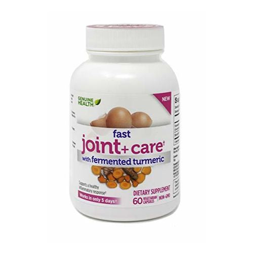 Genuine Health Fast Joint Care+ with Turmeric and Eggshell Membrane  Natural Pain Relief  60 Capsules