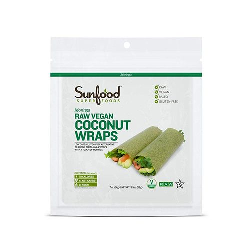 Sunfood Moringa Coconut Wraps - 1 Pkg (7 Wraps)