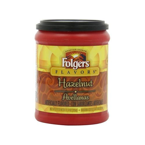 Folgers Hazelnut Artificially Flavored Ground Coffee, 11.5-Ounce