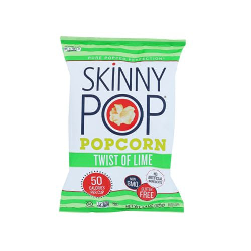 Skinny Pop Twist Of Lime Popcorn, 4.4 Ounce