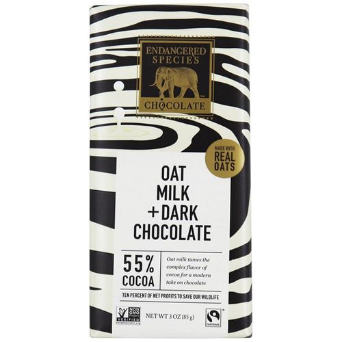 Endangered Species - Dark Chocolate Bar 55% Cocoa Oat Milk - 3 oz.
