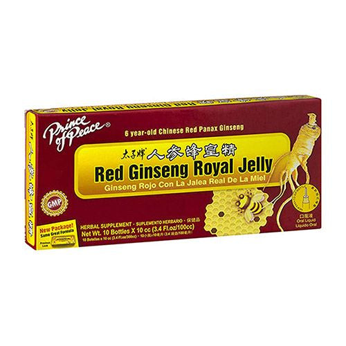 Prince of Peace Red Ginseng - Royal Jelly - 10 cc - 10 Count