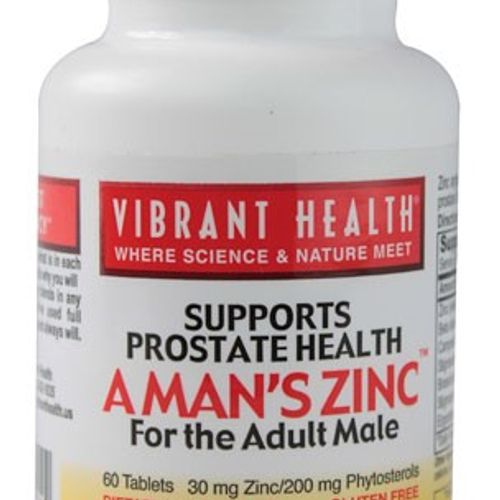 Vibrant Health A Man's Zinc - 60 Ct