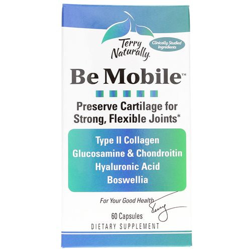 Terry Naturally Be Mobile - 60 Capsules Joint Support Supplement Type II Collagen  Glucosamine