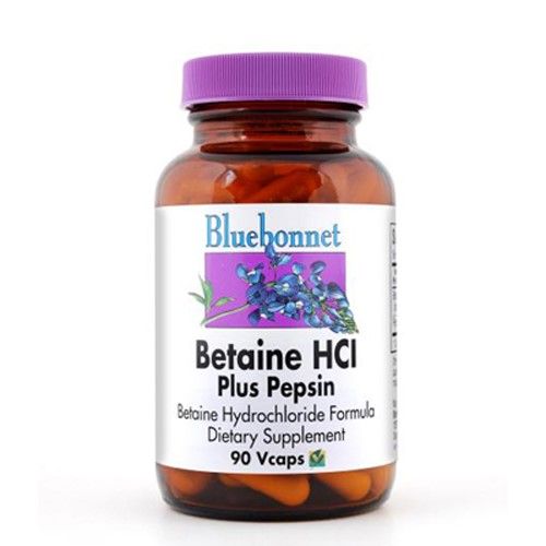 Bluebonnet Betaine Hci Plus Pepsin  90 Ct