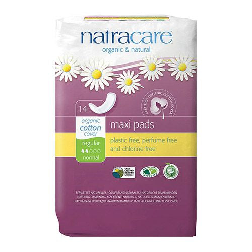 Natracare Maxi Pads - Regular 14 Ct