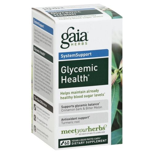 Gaia Herbs Glycemic Health Liquid Phyto-Capsules, 60 Count (B0036THMAS)