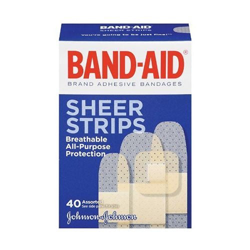 BANDAID SHEER ASSORTED 40 Count