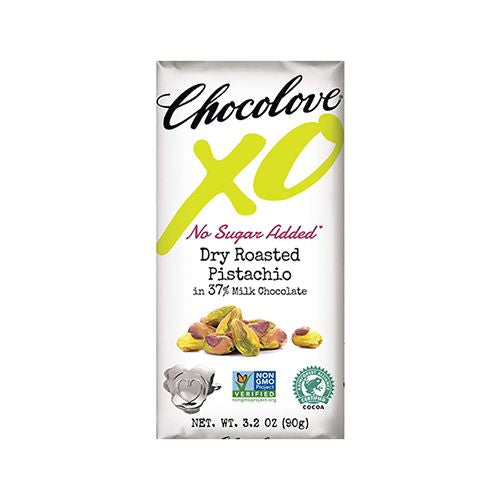 Chocolove XO, Dry Roasted Pistachio in 40% Milk Chocolate Bar, 3.2 oz ( 90 g)