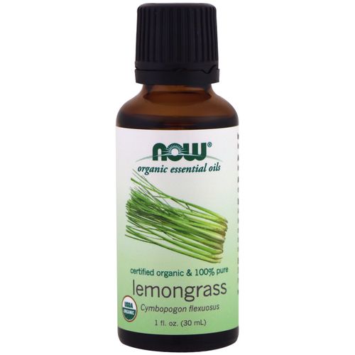 Now Foods Organic Essential Oils  Lemongrass  1 fl oz (30 ml)