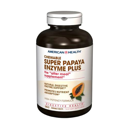 American Health Chewable Super Papaya Enzyme Plus 360 Chwbls