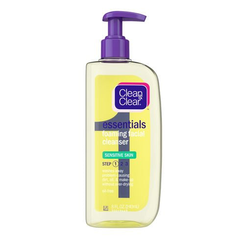 Clean & Clear Essentials Foaming Face Wash for Sensitive Skin 8 fl. oz
