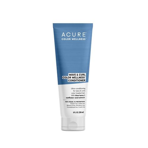 ACURE Wave & Curl Color Wellness Conditioner | 100% Vegan | Performance Driven Hair Care | Blue Tansy & Sunflower Seed Extract - Ultra-Conditioning For Wavy & Curly Color Treated Hair | 8 Fl Oz (B07PY96H2Q)