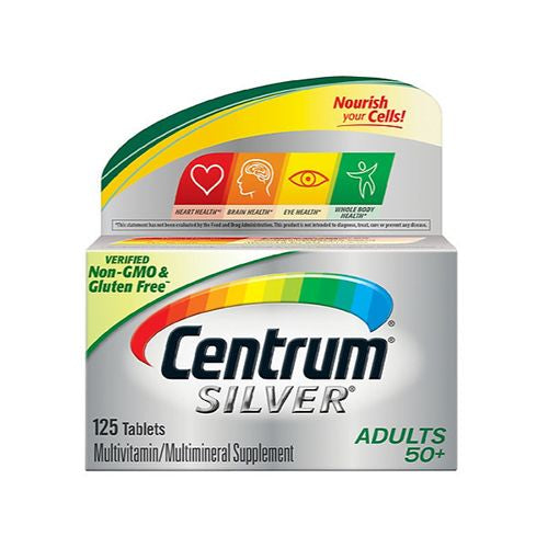 Centrum Silver Multivitamin for Adults 50 Plus  Multimineral Supplement  125 Ct