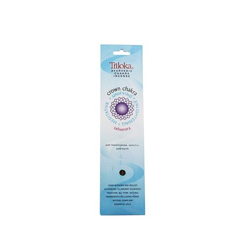 Triloka Ayurvedic Chakra Incense Sticks  10 sticks  Crown Chakra Sahasrara