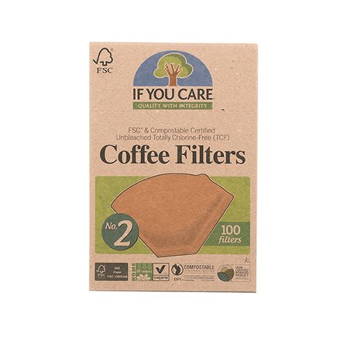 IF YOU CARE Coffee Filter, No.2, Brown