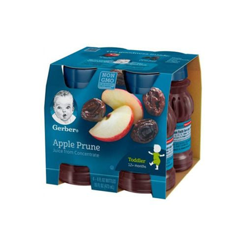 Gerber Apple Prune Juice, 16 oz Bottle 4 Count