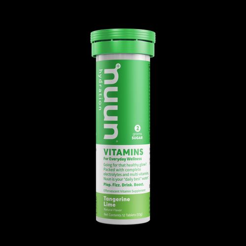 Nuun Vitamins: Effervescent Electrolyte Hydration Tablets  Tangerine Lime  10 Tablets