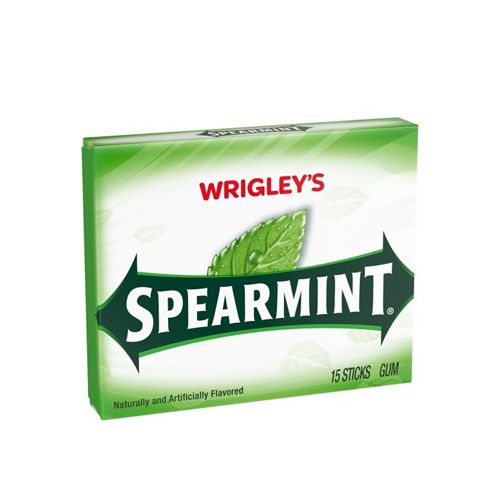 Wrigley's Spearmint Chewing Gum, 15 Piece Single Pack