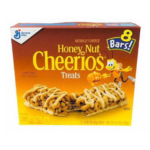Honey Nut Cheerios Breakfast Cereal Treat Bars  Snack Bars  8 ct