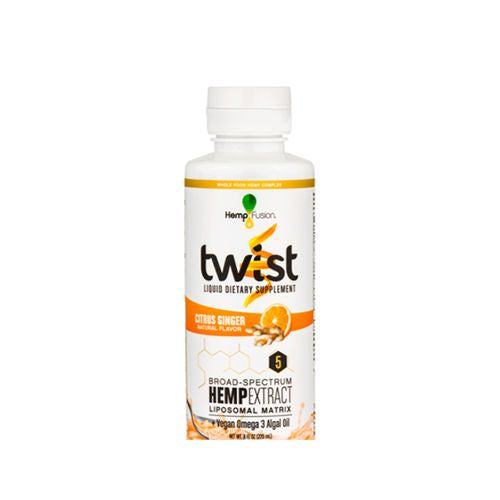 Hemp Fusion Twist Liquid Dietary Supplement Citrus Ginger Hemp Extract