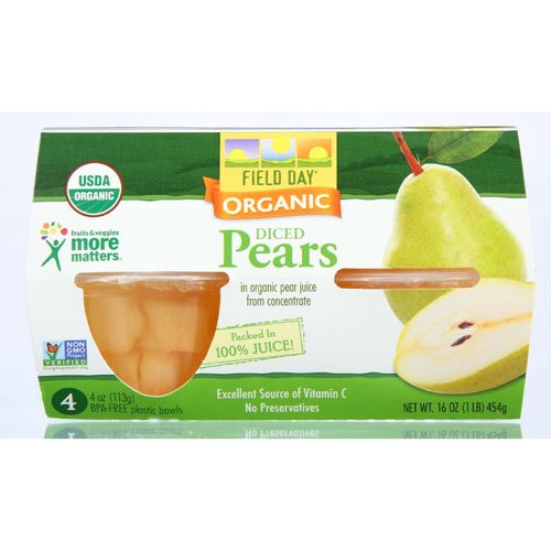 ORGANIC DICED PEARS