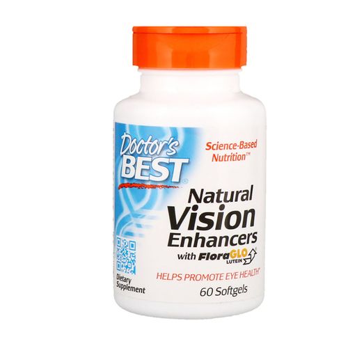Doctor s Best Natural Vision Enhancers wtih FloraGLO Lutein  Non-GMO  Gluten Free  60 Softgels