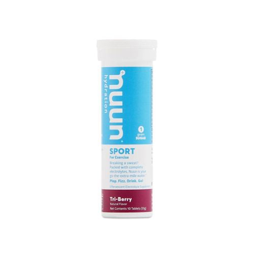 Nuun Sport Electrolyte Tablets for Proactive Hydration  Tri-Berry Tablets  10 Count Tube