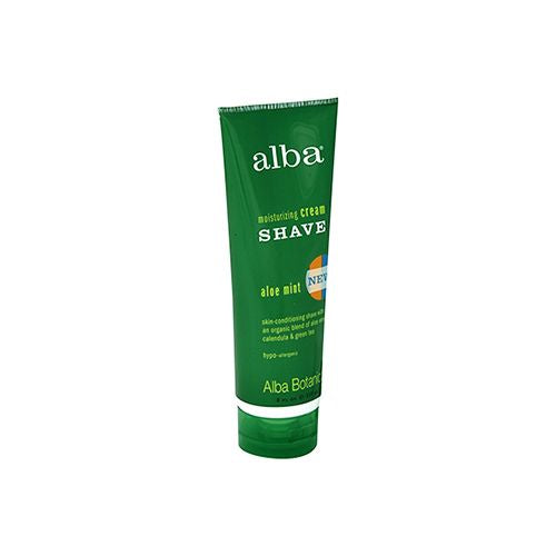 Alba Botanica Moisturizing Shave Cream Aloe Mint - 8 fl oz